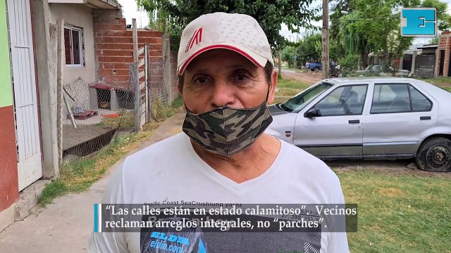 No paran las quejas por las calles destruidas
