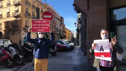 Vean las imágenes de la caravana protesta del sector hostelero en Valencia