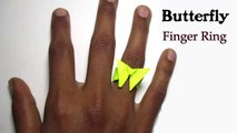Paper Butterfly Finger Ring | Origami Finger Ring | How to Make Butterfly Ring with Paper | Paper Finger Ring Making