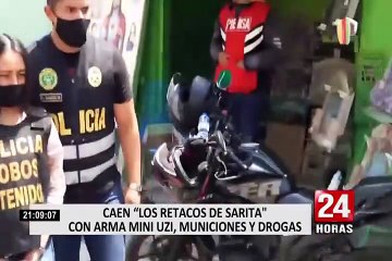 Callao: PNP captura a tres sujetos que tenían en su poder una arma mini uzi