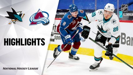 Sharks @ Avalanche 01/28/2021 | NHL Highlights