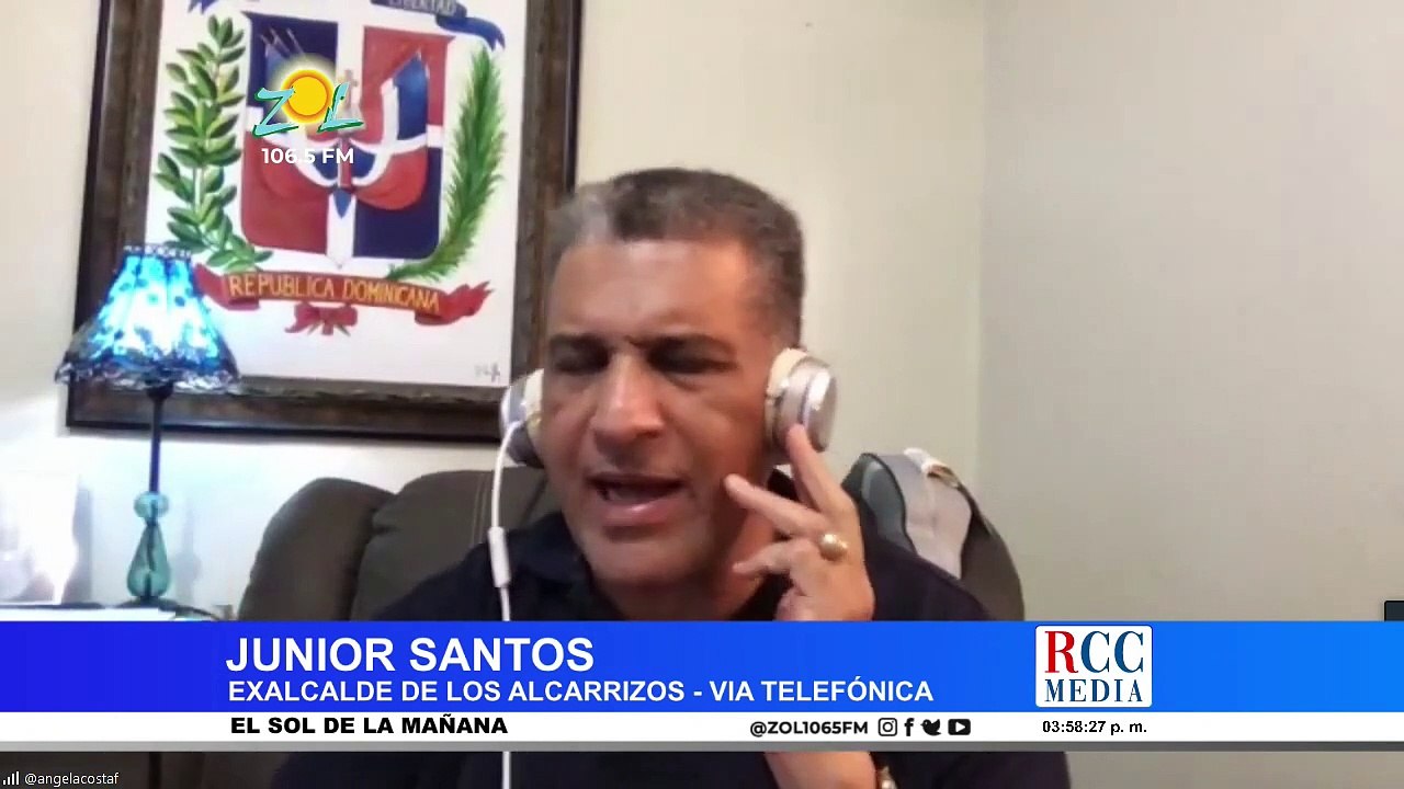 Junior Santos exalcalde de Los Alcarrizos comenta sus planteamientos sobre la solución vial