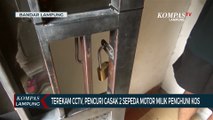 Terekam CCTV, Pencuri Gasak 2 Unit Sepeda Motor Milik Penghuni Indekos