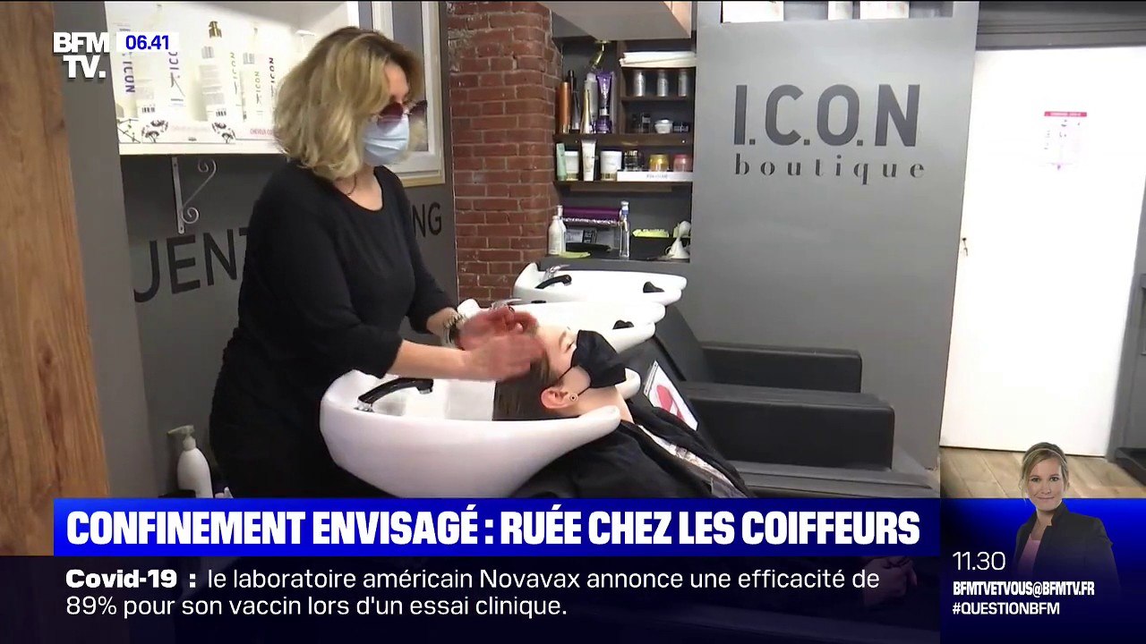 Ruée chez les coiffeurs tandis qu'un troisième confinement se profile