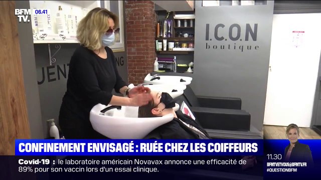 Ruée chez les coiffeurs tandis qu'un troisième confinement se profile