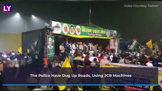 Farmers’ Protest Intensifies At Ghazipur Border, Scene Tense As Additional Police Deployed