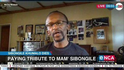 Legendary singer Sibongile Khumalo has died