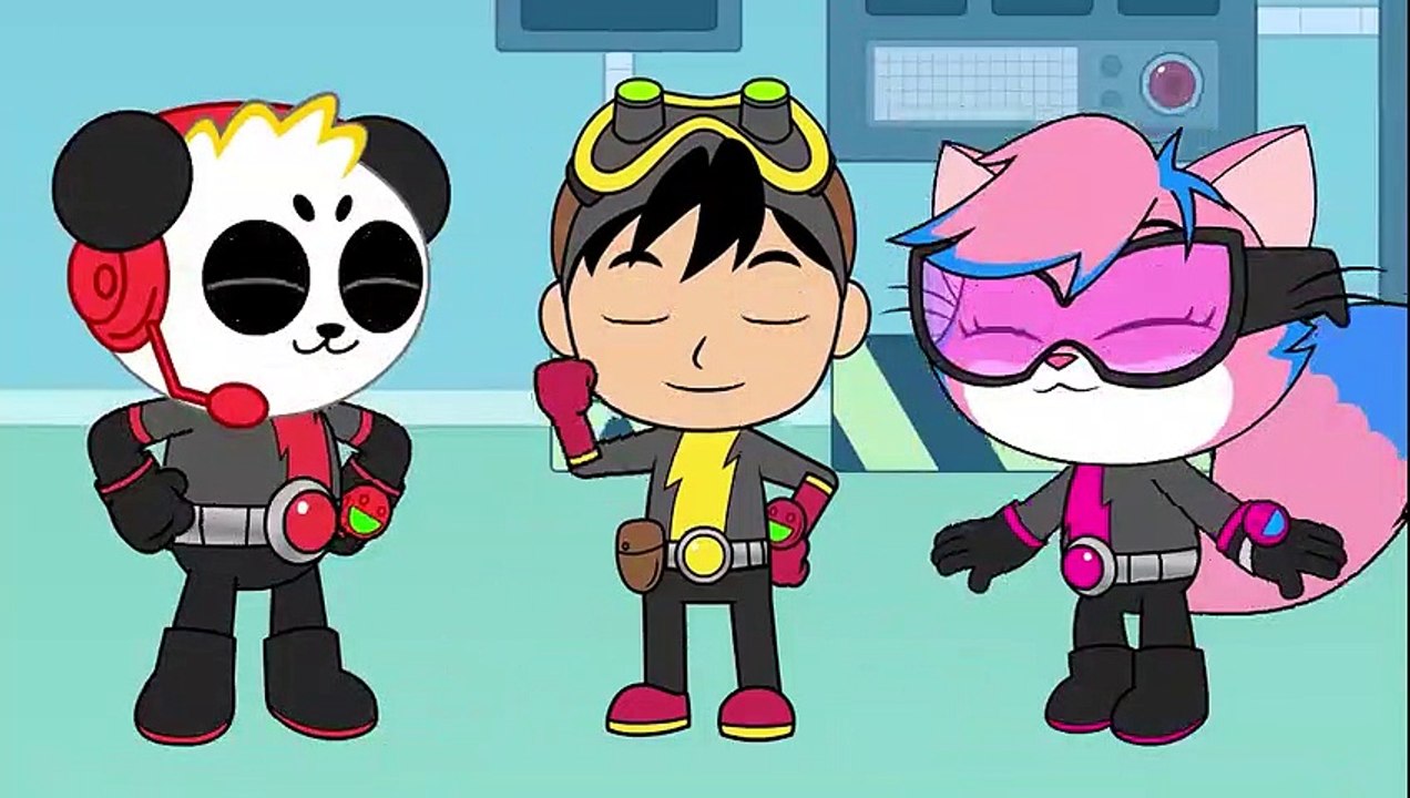 Super Spy Kids with Ryan and Combo Panda for the Golden Egg! -Cartoon animation for Kids!
