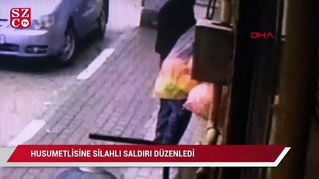 Husumetlisine silahlı saldırı düzenledi, komşu iş yeri sahibini de vurdu