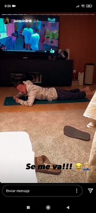 Joaquín lo da todo viendo La Isla de las Tentaciones