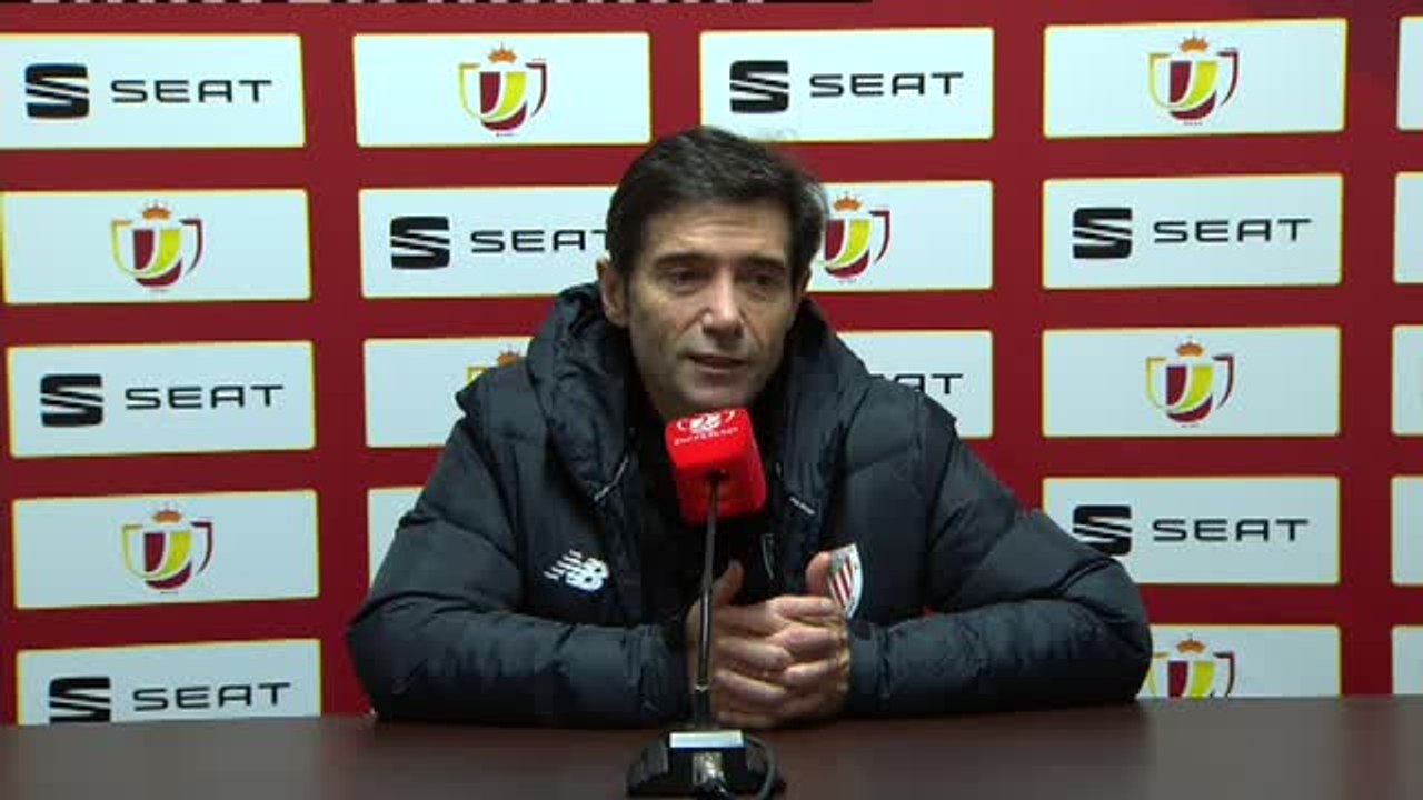 Marcelino: "No sé de qué seremos capaces, pero vamos a descansar para jugar contra el Barça otra vez"