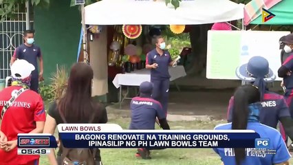| Bagong renovate na training grounds, ipinasilip ng PH lawn bowls team