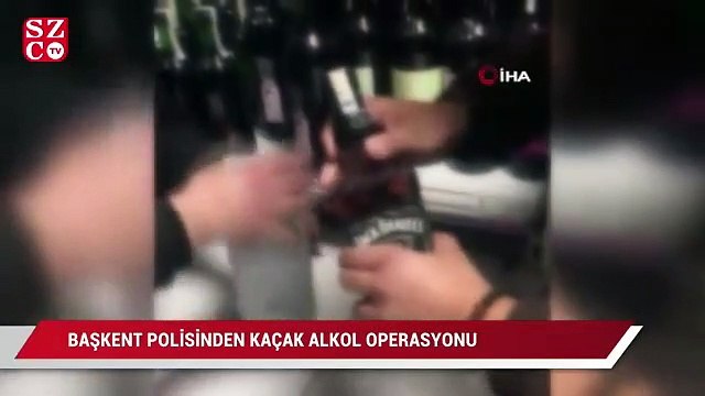 Başkent polisinden kaçak alkol operasyonu, 30 şüpheli gözaltına alındı