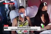 Ancón: Dos buses con extranjeros fueron intervenidos por la Dirección de Seguridad del Estado