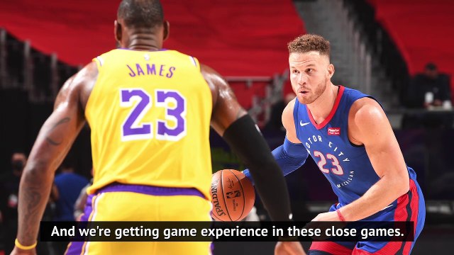 Pistons gaining experience in close games - Griffin