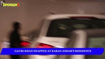 Gauri Khan Spotted at Karan Johar’s Residence