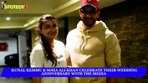 Kunal Kemmu & Soha Ali khan celebrate their wedding anniversary with the Media 