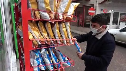 Kaçan ''cips standı''nı böyle kovaladı