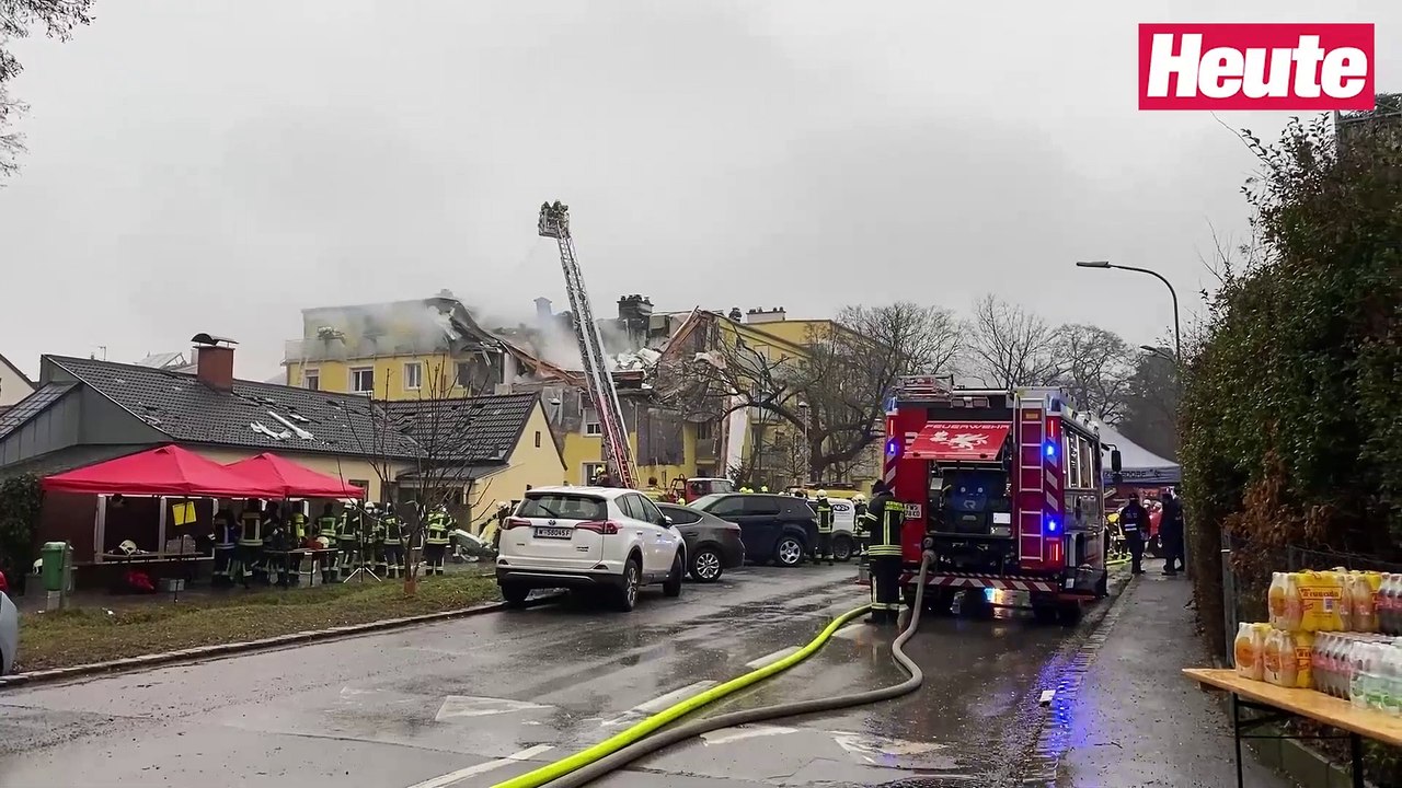 Fotos & Videos zeigen das ganze Ausmaß der Zerstörung der Explosion in Langenzersdorf