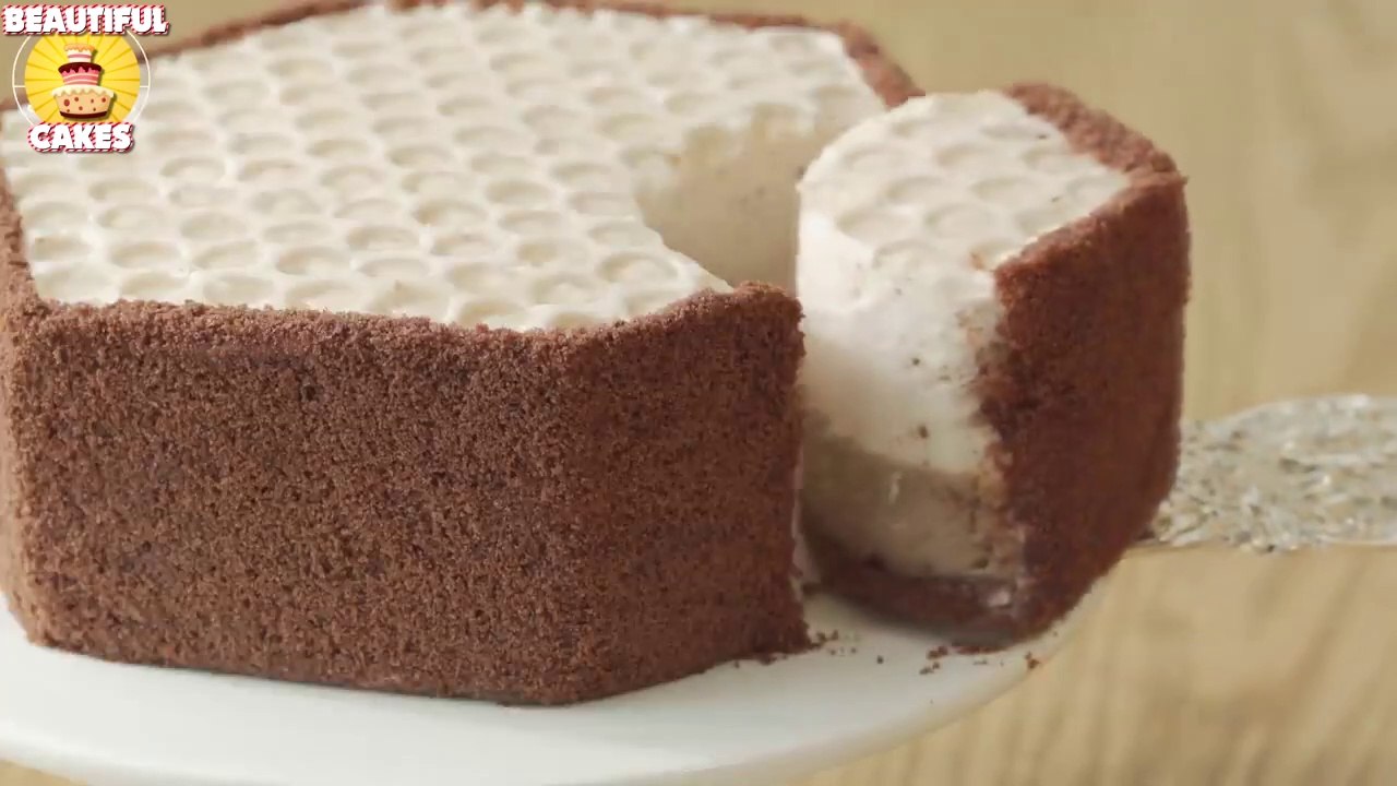 Autumn honey and chestnut cake / Beautiful CAKE! / Very, very EASY