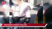 TEM Otoyolu’nda taksi içinde 9 göçmen yakalandı