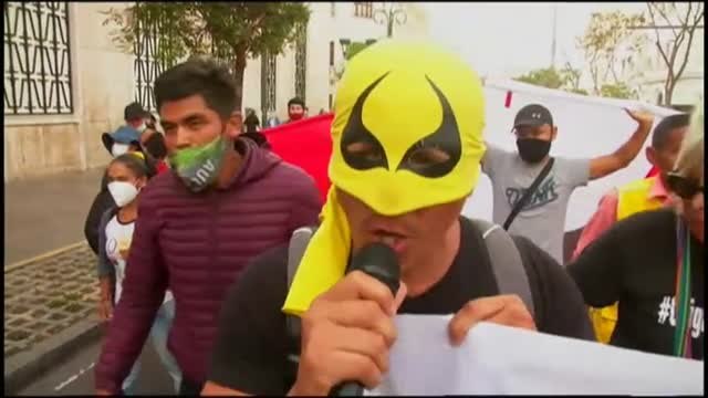 PROTESTAS EN PERÚ CONTRA EL NUEVO CONFINAMIENTO