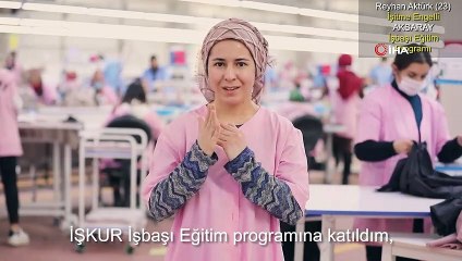 Doğuştan işitme engeli genç kadın 'İş başı Eğitim Programı'yla meslek sahibi oldu