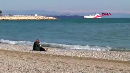 Oruç Reis, Antalya açıklarına demirledi