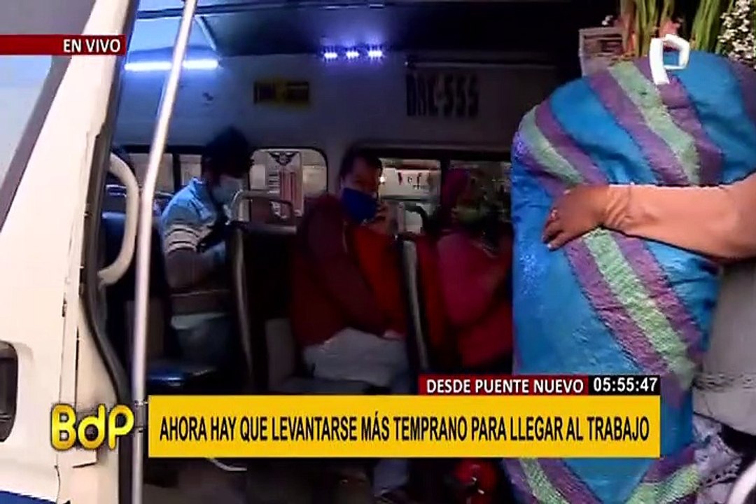 Puente Nuevo: caos en transporte continúa a horas de anunciarse medidas por confinamiento