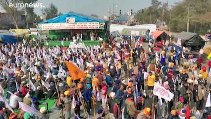 Protestos de agricultores na Índia