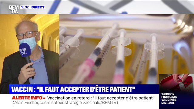 Alain Fischer sur la vaccination: Le nombre de doses disponibles fait qu'il faut privilégier pour l'heure les personnes à risques