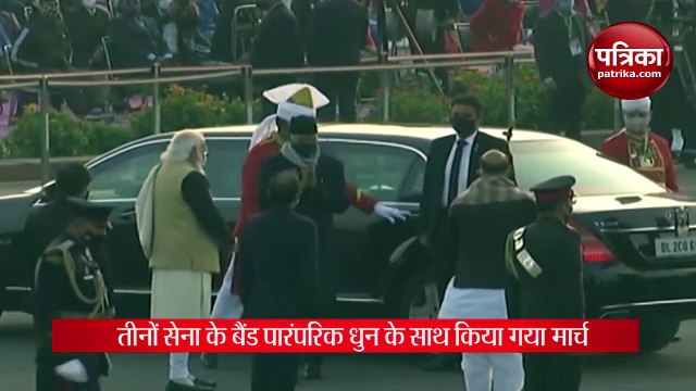 Beating Retreat ceremony at Vijay Chowk in Delhi