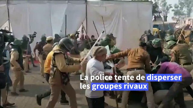 Inde: heurts entre agriculteurs et opposants à leur mouvement