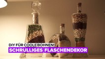 Bohnen Liebe - Bohnen Flaschendekor