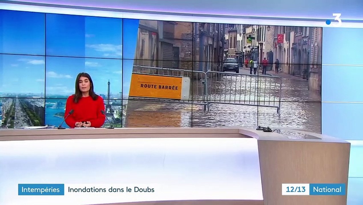 Intempéries : le Doubs en vigilance orange, Ornans inondée