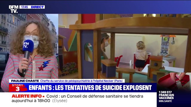 Pauline Chaste, cheffe du service de pédopsychiatrie à l'hôpital Necker: Depuis le deuxième confinement, il y a une augmentation très importante des troubles psychiatriques chez les plus jeunes