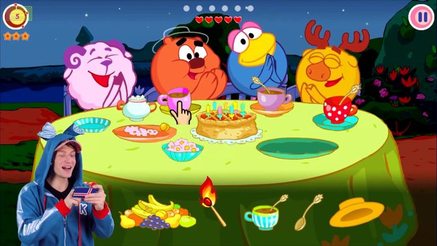 КРОШ ИГРАЕТ В ПРИЛОЖЕНИЕ СМЕШАРИКИ - СЛАДКАЯ ЖИЗНЬ! ПОДАРОК НЮШЕ НА 14 ФЕВРАЛЯ!