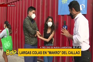 Siguen las enormes colas en centros de abasto de la capital