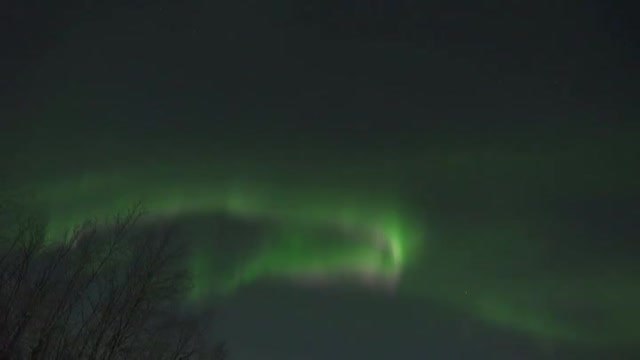 Espectaculares auroras boreales en el cielo de Laponia