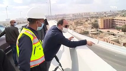 الرئيس عبد الفتاح السيسي يتفقد عددًا من مشروعات تطوير القاهرة الكبرى