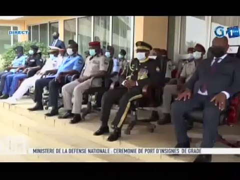 RTG/ Cérémonie de port d’insignes de grade des officiers supérieurs présidé par le Ministre de la Défense nationale