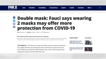 美 전문가들 "코로나19 예방에 마스크 두 장 겹쳐 쓰는 게 효과적" / YTN