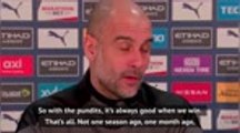 Guardiola pokes fun at pundits over Man City favourites tag