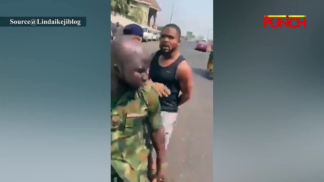 Nigerian Footballer Chikelu Ofoedu Confronts Military Man Who Slapped Him/Punch