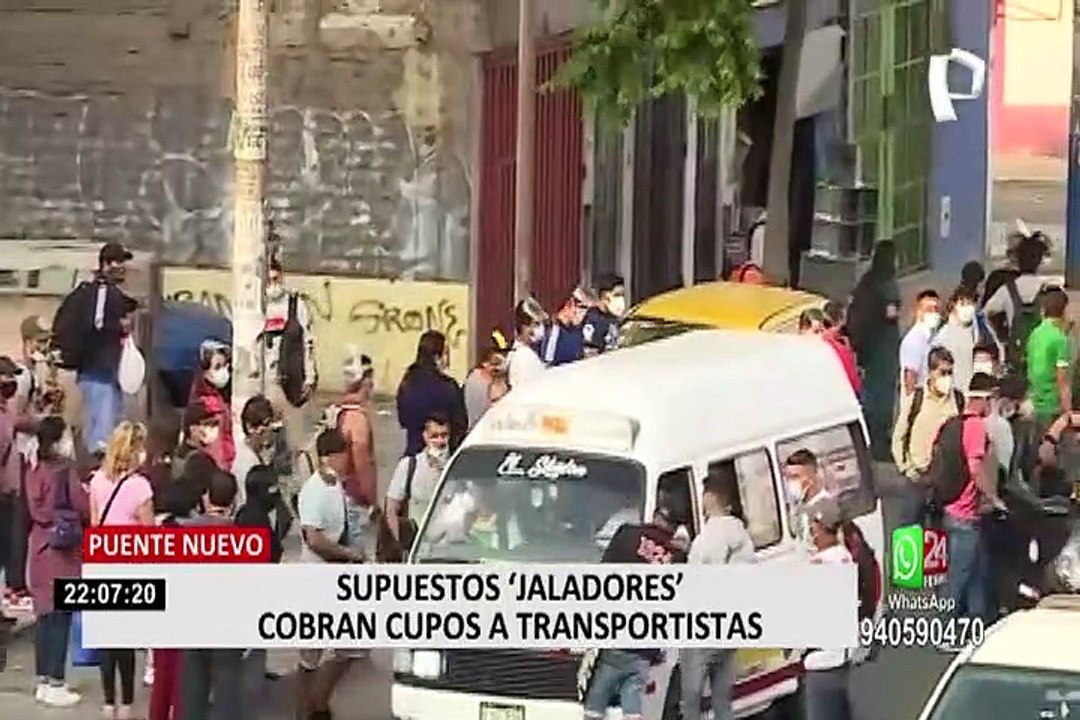 Puente Nuevo: capturan a 'jaladores' que cobraban e intimidaban a choferes