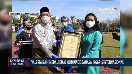 Gubernur Beri Penghargaan pada Siswi Berprestasi Kerensia Valeria