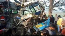 Bus-Truck collision on Moradabad-Agra highway, 10 died