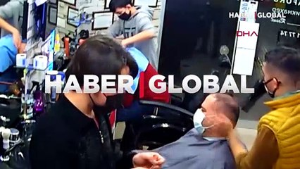 Fön makinesinin alev aldığı anlar kamerada