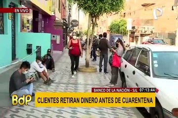 SJL: enormes colas desde la madrugada en agencia del BN en Gran Chimú