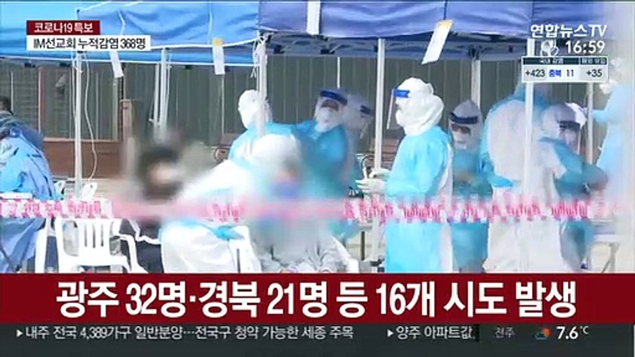 병원·직장 집단감염 지속…사흘째 400명대